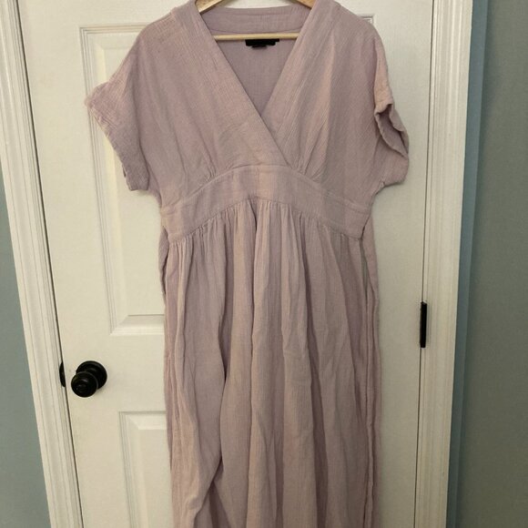 Hatch Size 2 Maternity Carolina Dress Orchid Purple - Picture 3 of 5